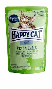 HAPPY CAT SASZETKA CIELECINA JAGNIECINA 85 G