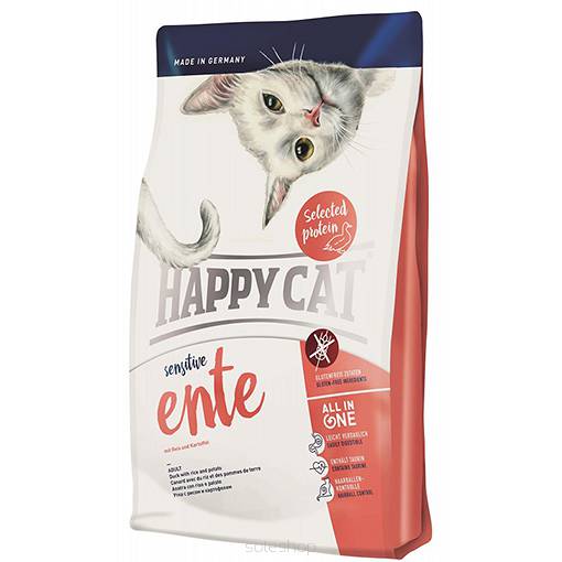 HAPPY CAT SENSITIVE KACZKA 1,4 KG