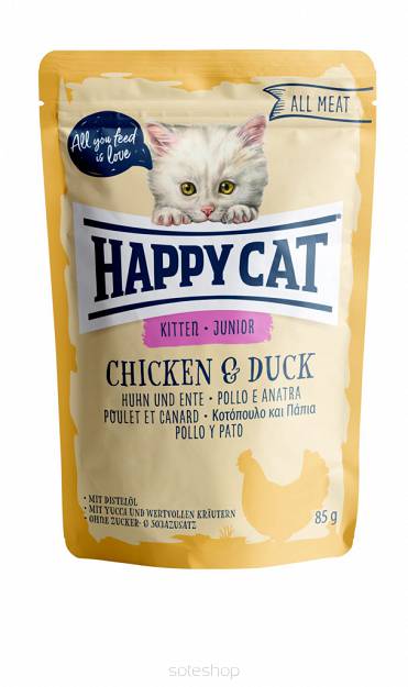 HAPPY CAT JUNIOR KURCZAK KACZKA 85G 5987