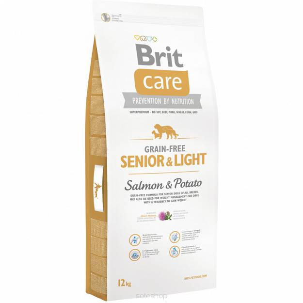 BRIT CARE SALMON SENIOR&LIGHT 12 KG