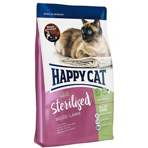 HAPPY CAT STERILISED JAGNIECINA 300 G