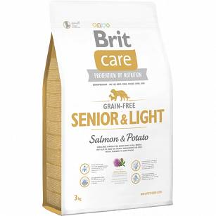 BRIT CARE SALMON LIGHT&SENIOR 3 KG