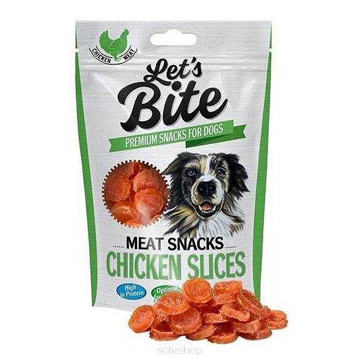 BRIT LETS BITE CHICKEN SLICES 80 G