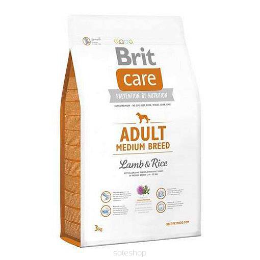 BRIT CARE ADULT MEDIUM 3 KG