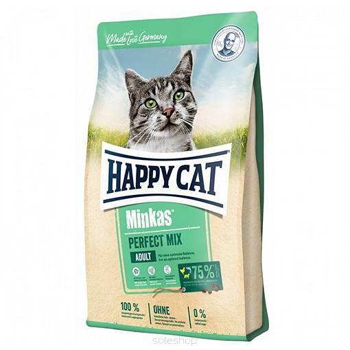 HAPPY CAT MINKAS MIX DROB RYBA JAGNIECINA 10 KG