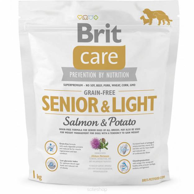 BRIT CARE SALMON SENIOR&LIGHT 1 KG