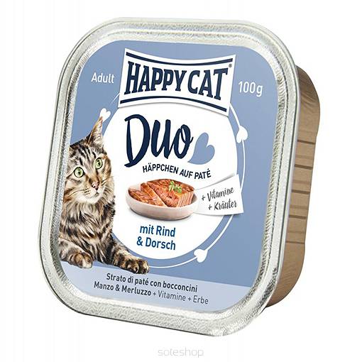 HAPPY CAT  SZALKA 100 G WOL DORSZ 100G 