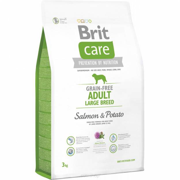 BRIT CARE ADULT LB GRAIN FREE SALMON&POTATO 3KG